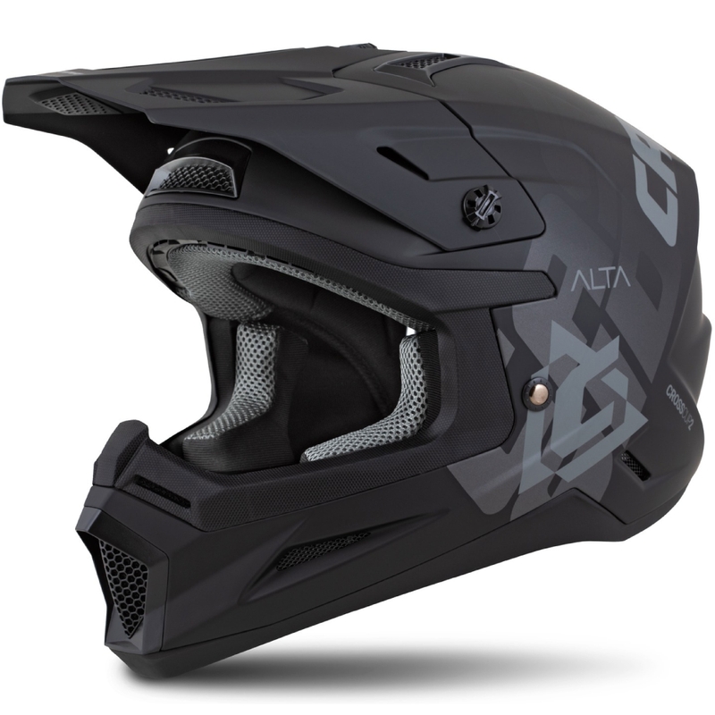 Casca motocross Cassida Cross Cup 2 Alta negru-gri mat
