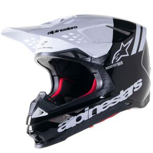 Casca motocross Alpinestars Supertech S-M8 Radium 2 negru-alb