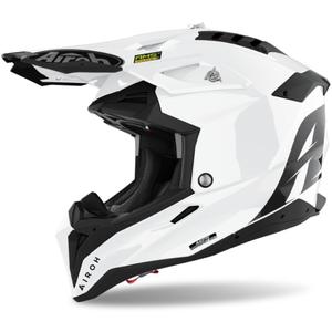 Cască de motocros Airoh Aviator 3.0 Culoare 2024 alb lucios