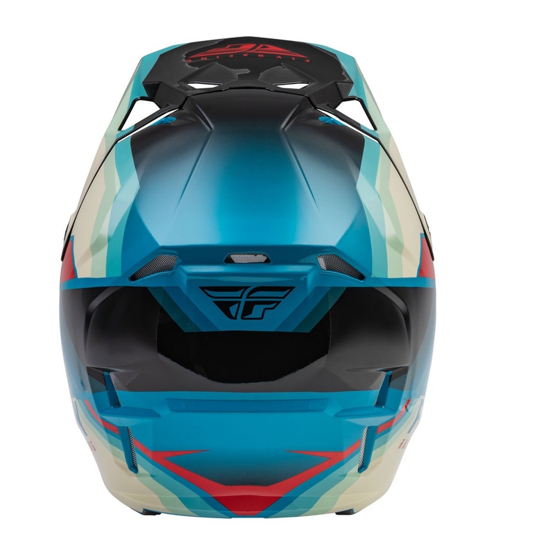 Casca motocross FLY Racing Formula CP negru-gri-turcoaz