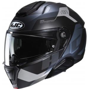 HJC i91 Carst MC5SF Cască cu clapetă neagră și albastră HJC i91 Carst MC5SF