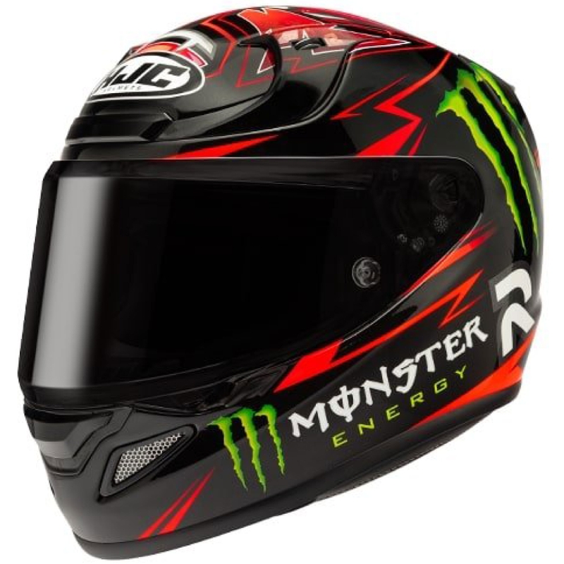 Casca integrala neagra HJC RPHA 12 Quartararo Replica MC1 lichidare