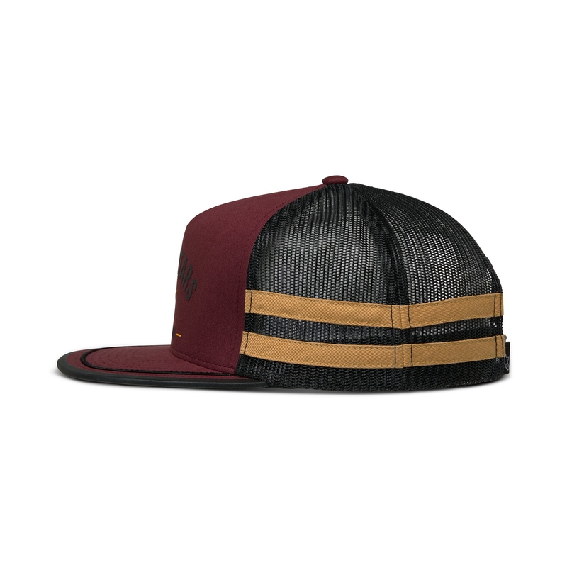 Șapcă Alpinestars Backline Trucker roșu cărămidă-negru-auriu