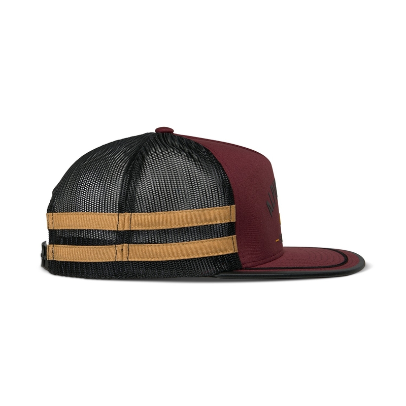 Șapcă Alpinestars Backline Trucker roșu cărămidă-negru-auriu
