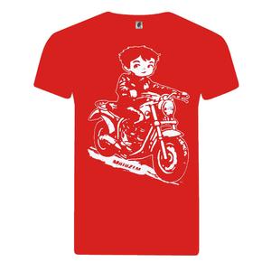 Tricou băiat pentru copii MotoZem Biker roșu