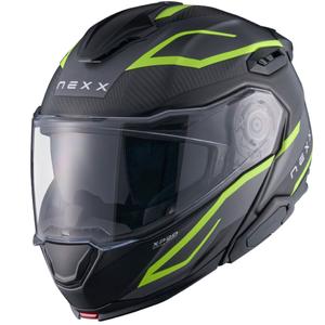 Casca de motocicleta rabatabila Nexx X.Lifetour PRO Mile gri mat-galben fluo