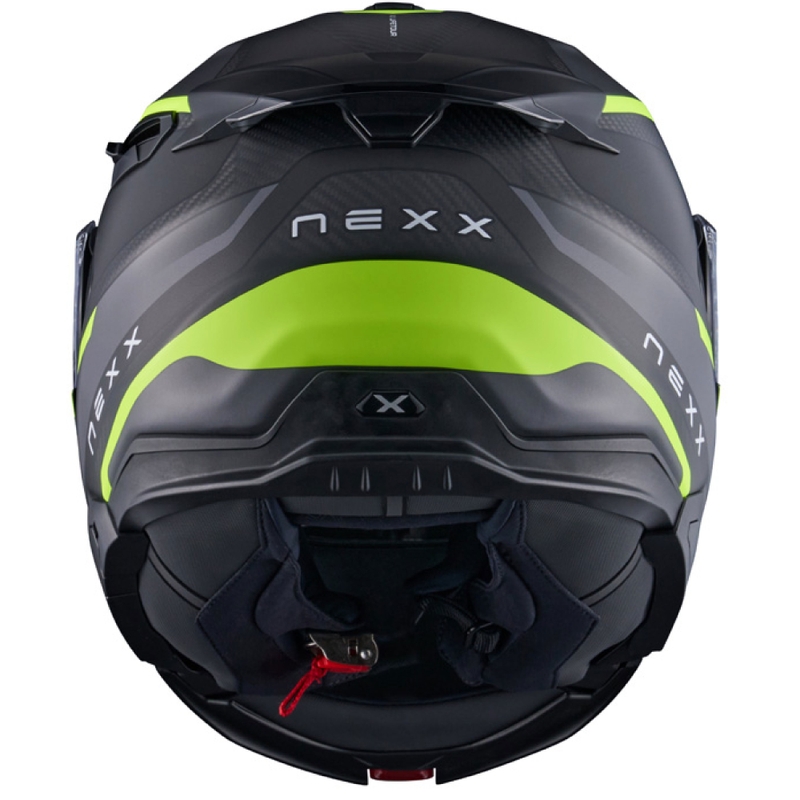 Casca de motocicleta rabatabila Nexx X.Lifetour PRO Mile gri mat-galben fluo lichidare