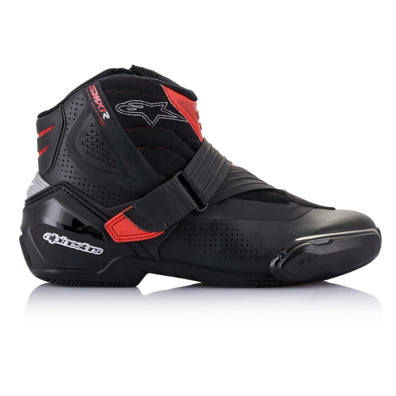 Cizme moto Alpinestars SMX-1 R ventilate negru-rosu