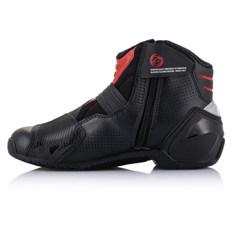 Cizme moto Alpinestars SMX-1 R ventilate negru-rosu