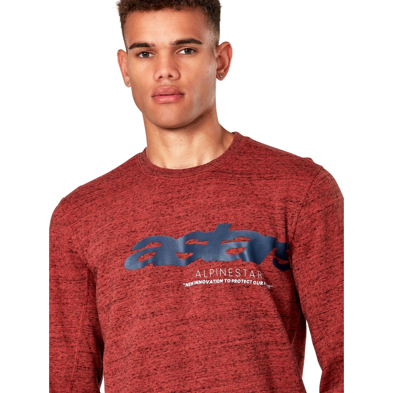 Alpinestars Episode Crew Fleece roșu închis