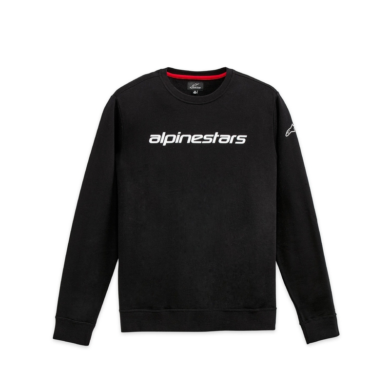 Hanorac Alpinestars Linear Crew 3 alb și negru