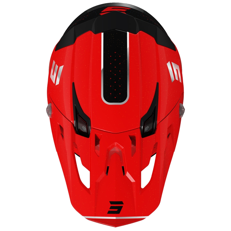 Casca de motocross Shot Core Honor roșu-negru-perlat