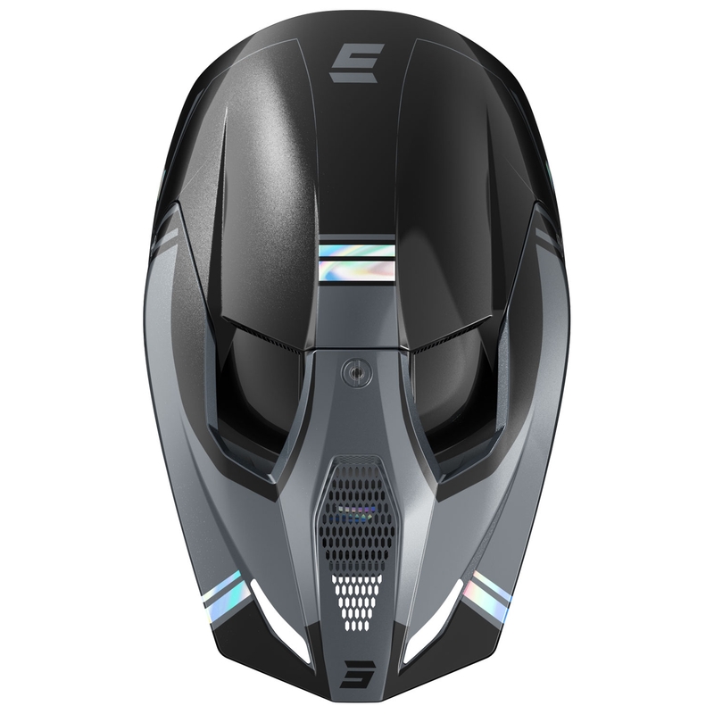 Casca motocross Shot Race Sprint pearl negru-gri