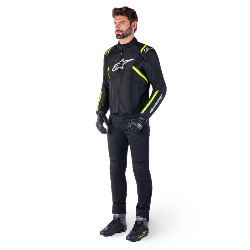 Jacheta moto impermeabila Alpinestars T-SPS 2 negru-alb-galben fluo