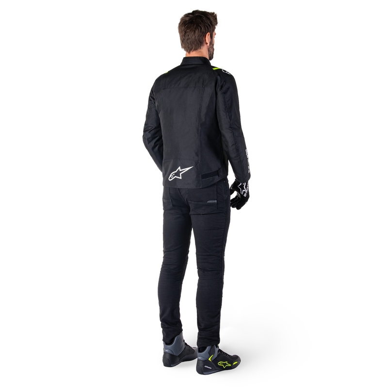 Jacheta moto impermeabila Alpinestars T-SPS 2 negru-alb-galben fluo