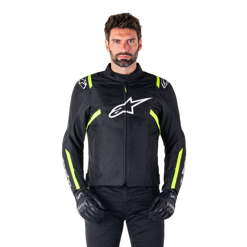 Jacheta moto impermeabila Alpinestars T-SPS 2 negru-alb-galben fluo