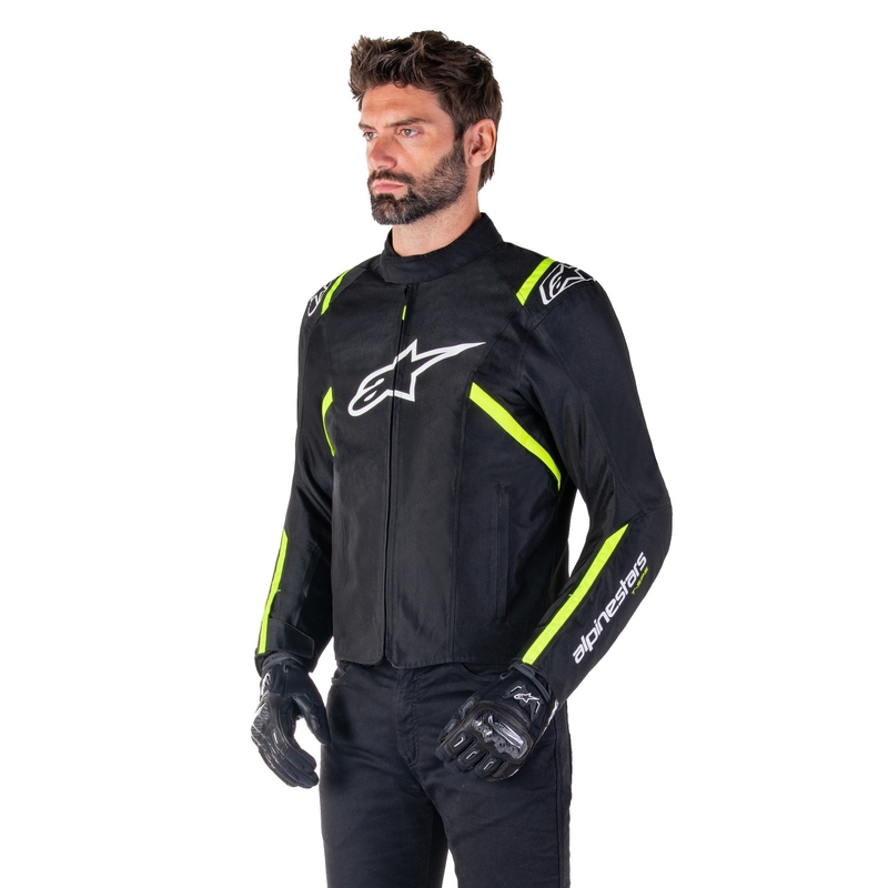 Jacheta moto impermeabila Alpinestars T-SPS 2 negru-alb-galben fluo