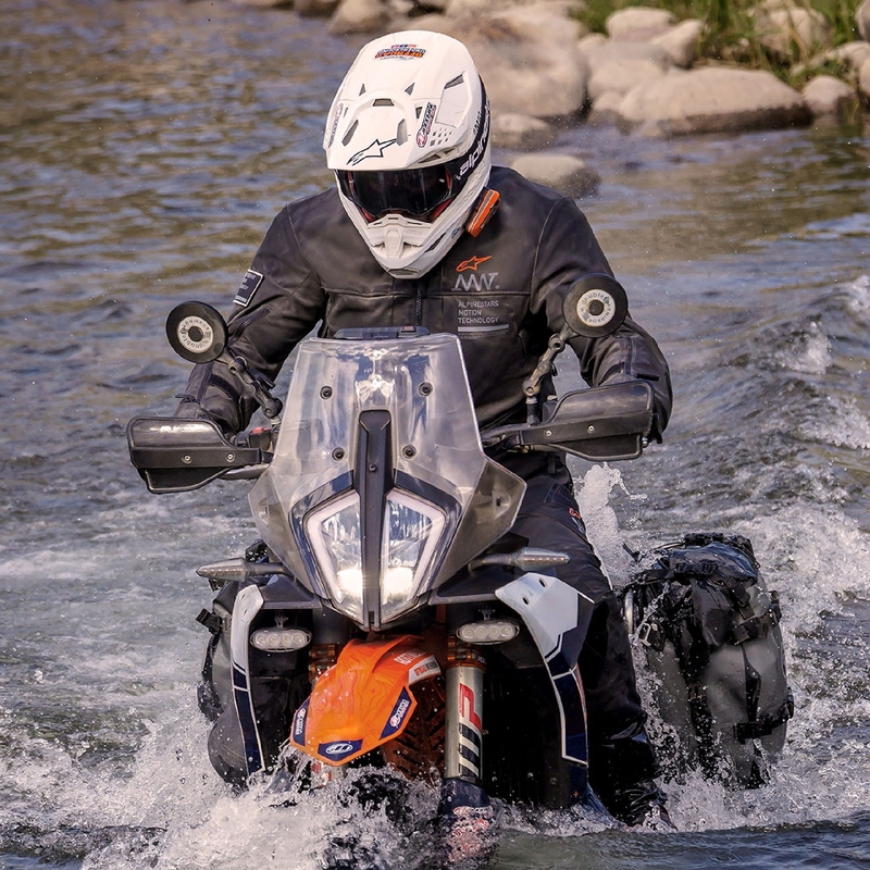 Jachetă moto Alpinestars AMT-8 Stretch Drystar XF neagră