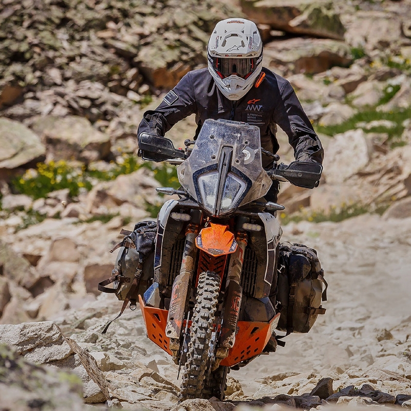 Jachetă moto Alpinestars AMT-8 Stretch Drystar XF neagră
