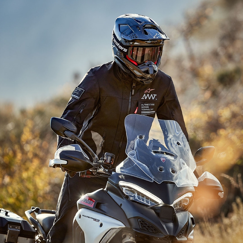 Jachetă moto Alpinestars AMT-8 Stretch Drystar XF neagră