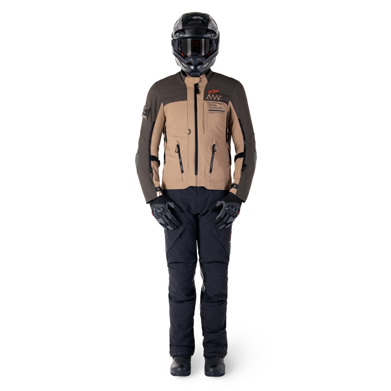 Jacheta moto Alpinestars AMT-8 Stretch Drystar XF maro-kaki