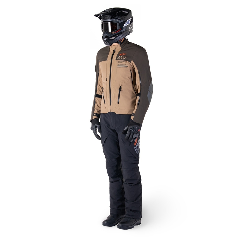Jacheta moto Alpinestars AMT-8 Stretch Drystar XF maro-kaki