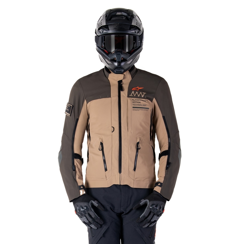 Jacheta moto Alpinestars AMT-8 Stretch Drystar XF maro-kaki