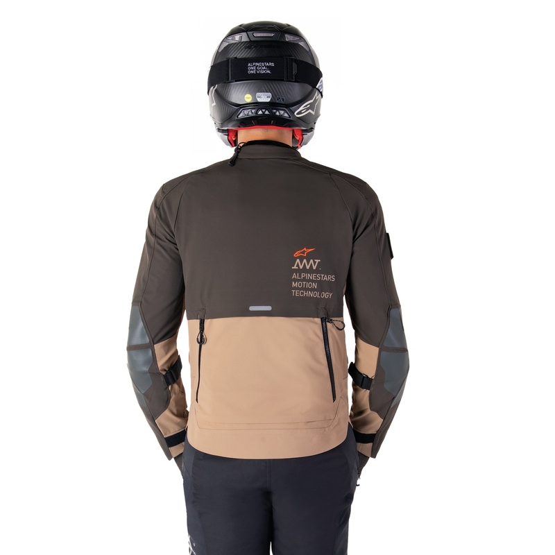 Jacheta moto Alpinestars AMT-8 Stretch Drystar XF maro-kaki