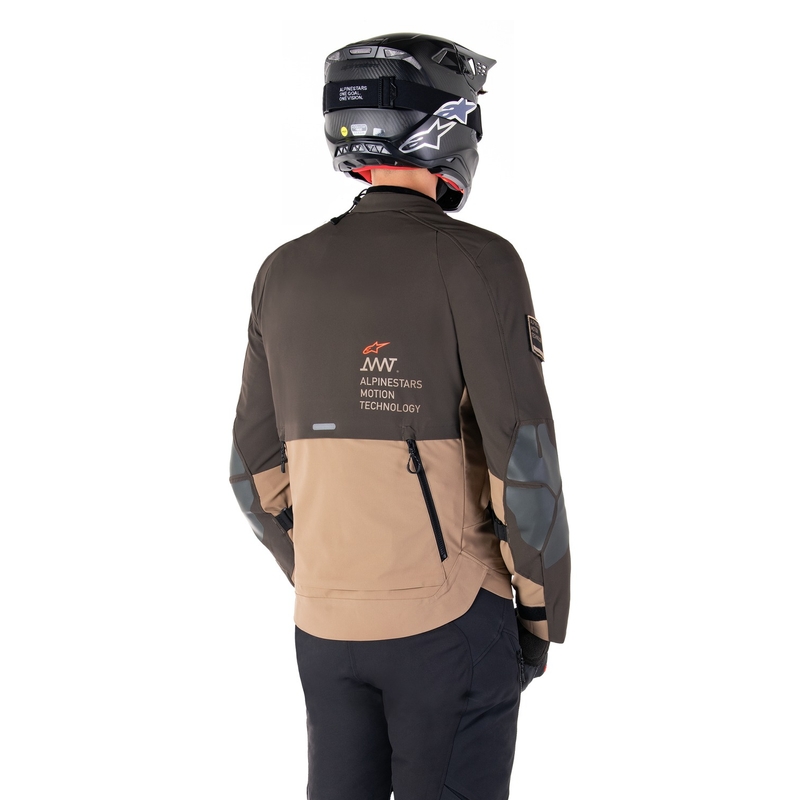 Jacheta moto Alpinestars AMT-8 Stretch Drystar XF maro-kaki