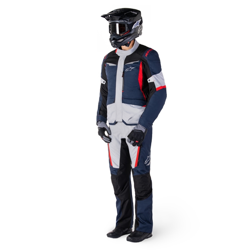 Jachetă moto impermeabilă Alpinestars ST-1 albastru închis-negru-roșu