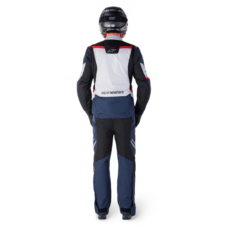 Jachetă moto impermeabilă Alpinestars ST-1 albastru închis-negru-roșu