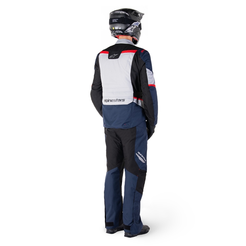 Jachetă moto impermeabilă Alpinestars ST-1 albastru închis-negru-roșu