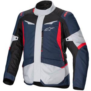 Jachetă moto impermeabilă Alpinestars ST-1 albastru închis-negru-roșu