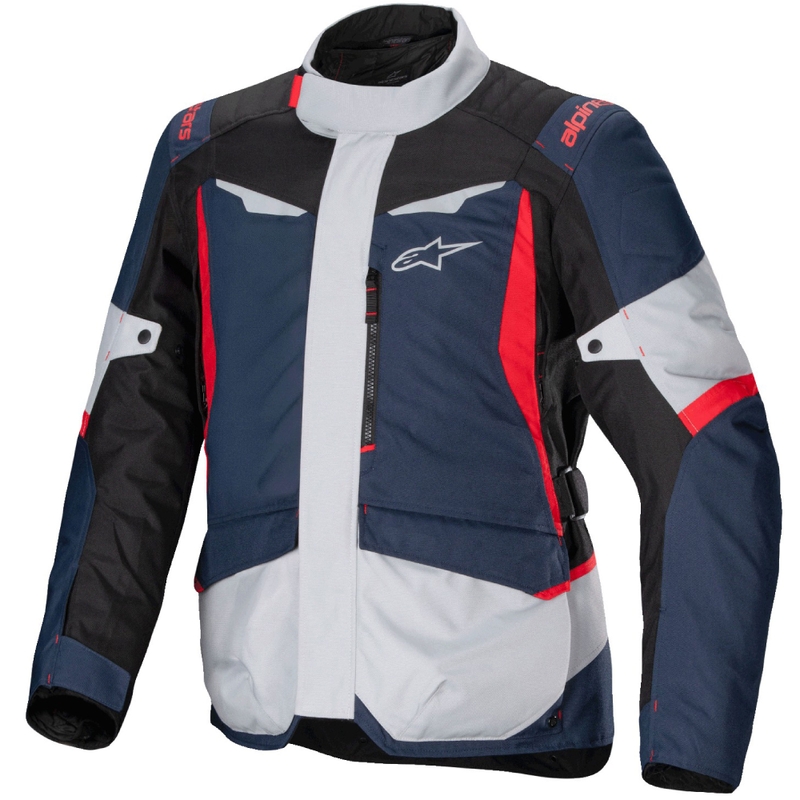 Jachetă moto impermeabilă Alpinestars ST-1 albastru închis-negru-roșu