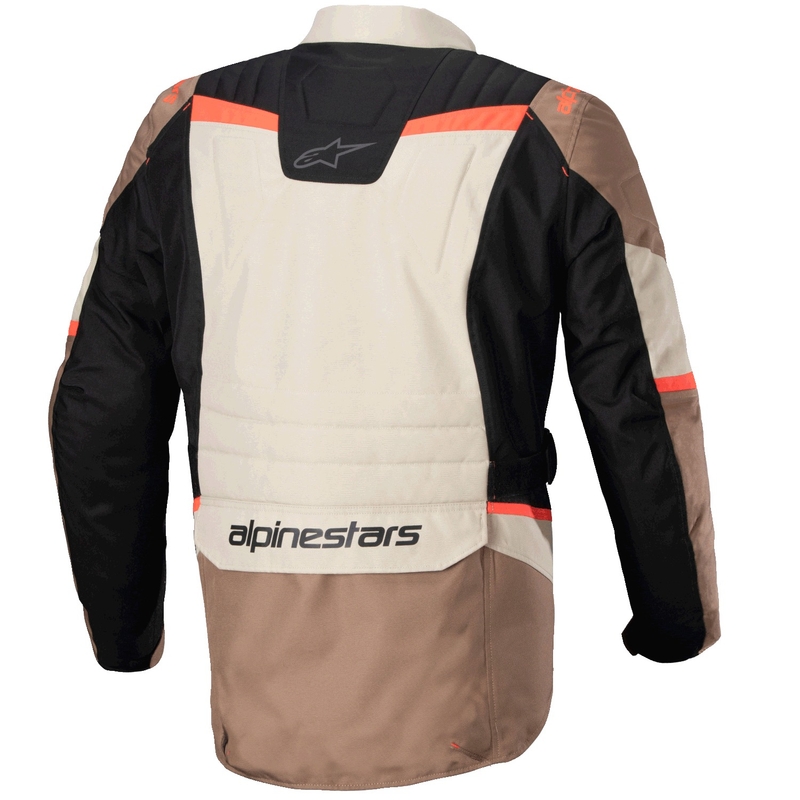Jachetă moto impermeabilă Alpinestars ST-1 kaki-nisip-negru-rosu fluo