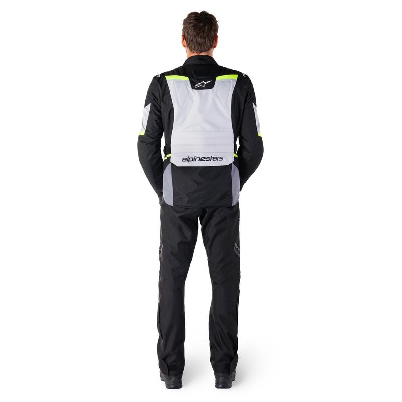 Jachetă moto impermeabilă Alpinestars ST-1 gri-negru-galben fluo