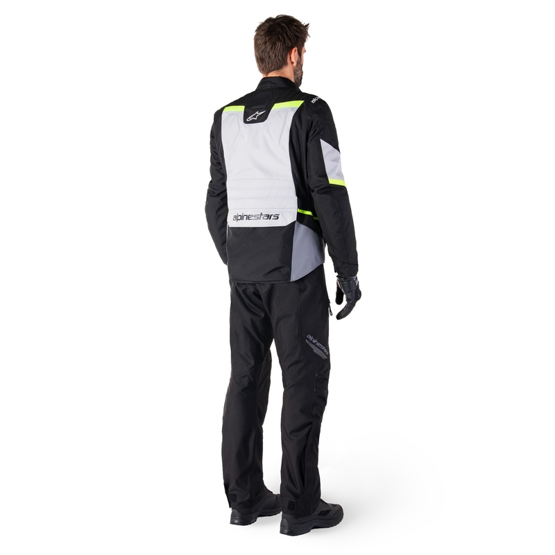 Jachetă moto impermeabilă Alpinestars ST-1 gri-negru-galben fluo