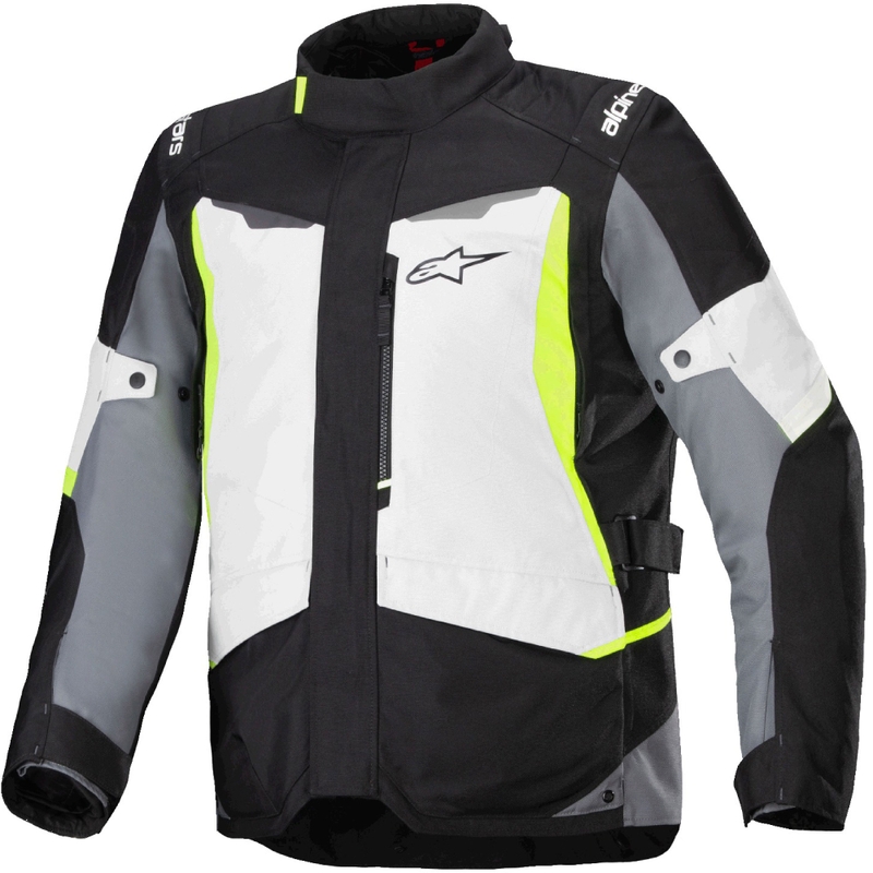 Jachetă moto impermeabilă Alpinestars ST-1 gri-negru-galben fluo