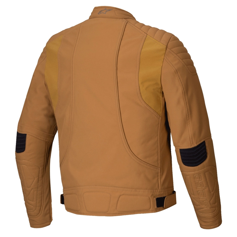 Jachetă de motocicletă Alpinestars Clayton rezistentă la apă maro deschis