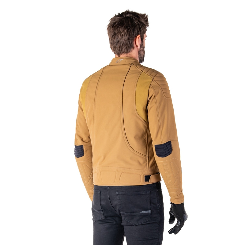 Jachetă de motocicletă Alpinestars Clayton rezistentă la apă maro deschis