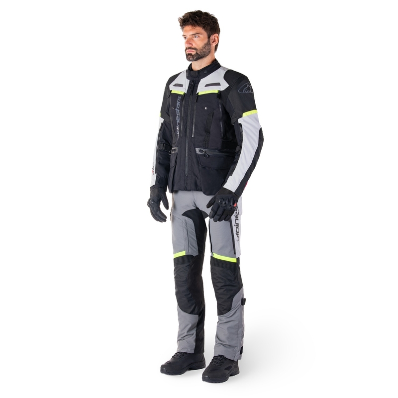 Jacheta moto Alpinestars Bogota PRO Drystar negru-gri-galben fluo