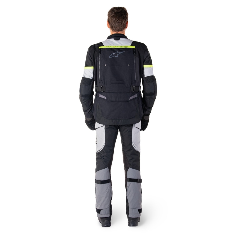 Jacheta moto Alpinestars Bogota PRO Drystar negru-gri-galben fluo