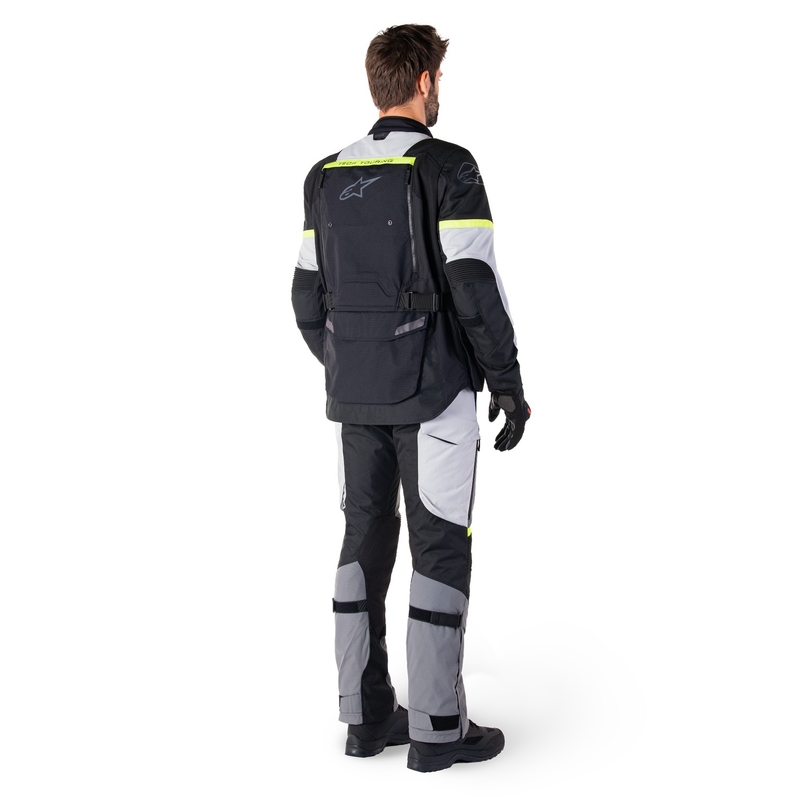 Jacheta moto Alpinestars Bogota PRO Drystar negru-gri-galben fluo