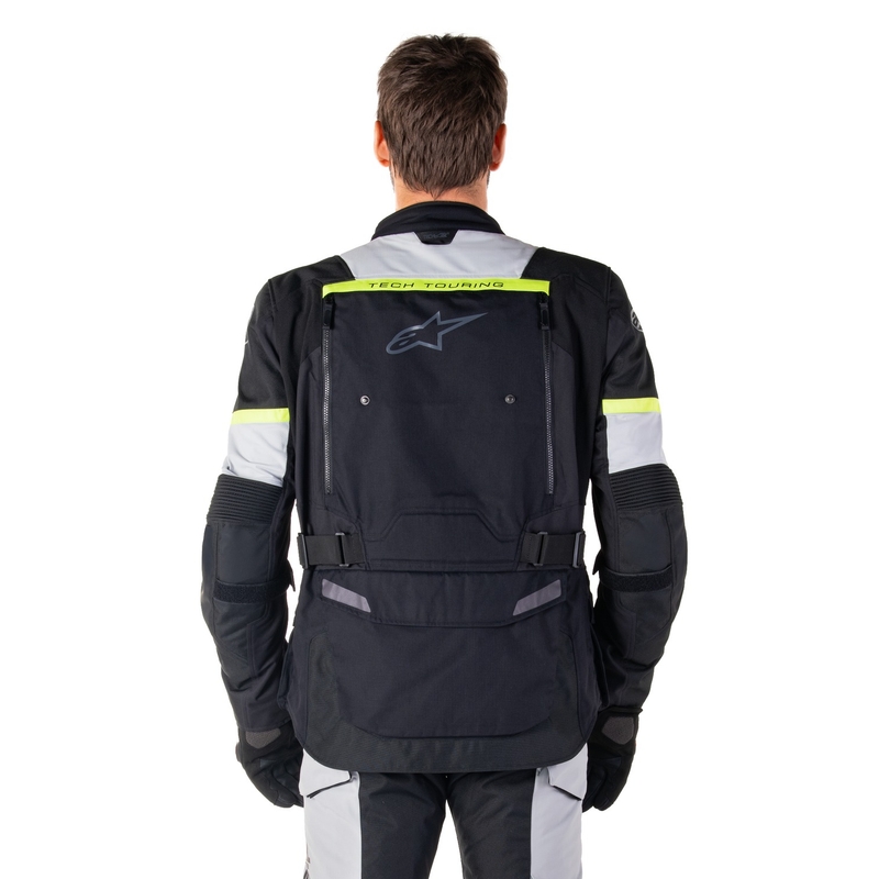 Jacheta moto Alpinestars Bogota PRO Drystar negru-gri-galben fluo