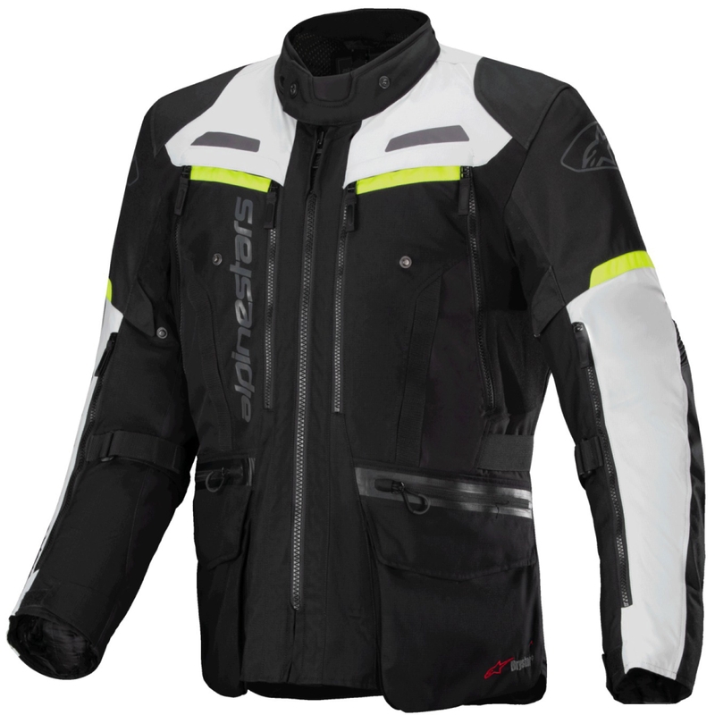 Jacheta moto Alpinestars Bogota PRO Drystar negru-gri-galben fluo