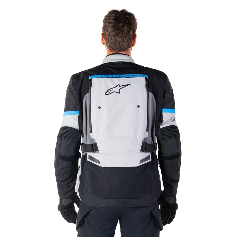 Jacheta moto Alpinestars Bogota PRO Drystar gri-negru-albastru