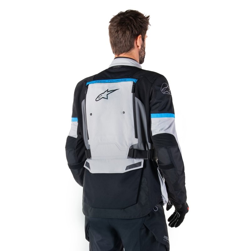 Jacheta moto Alpinestars Bogota PRO Drystar gri-negru-albastru