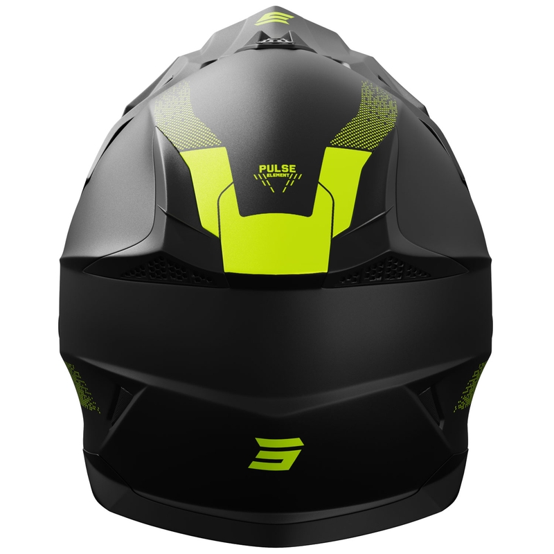 Casca de motocross Shot Pulse Element galben fluo mat