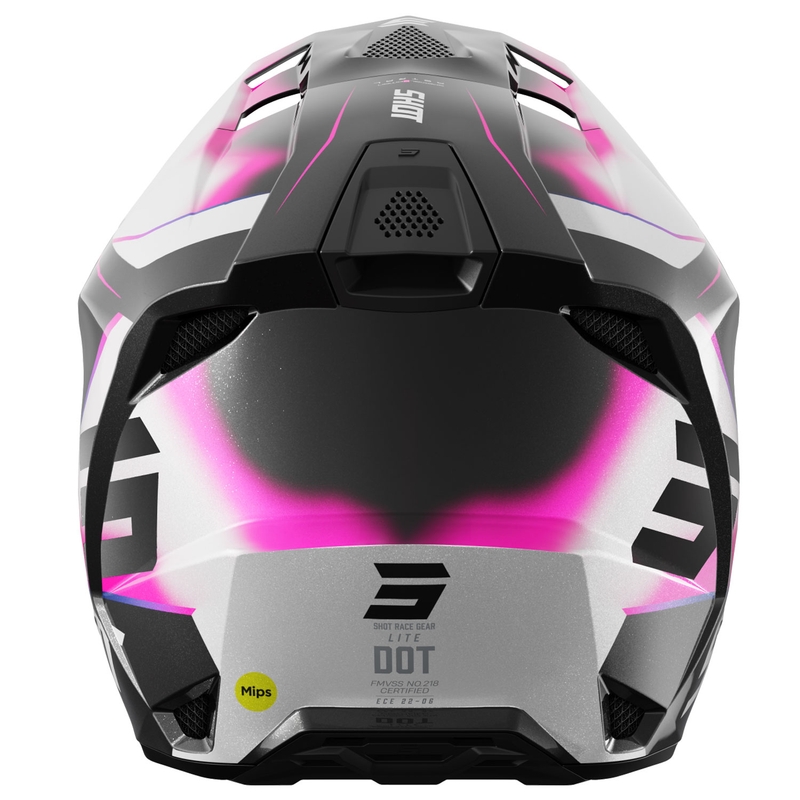 Casca motocross Shot Lite Astral albastru-roz