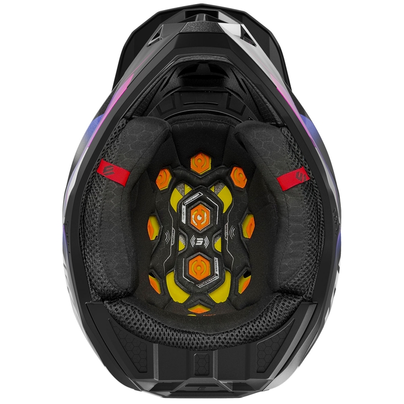 Casca motocross Shot Lite Astral albastru-roz
